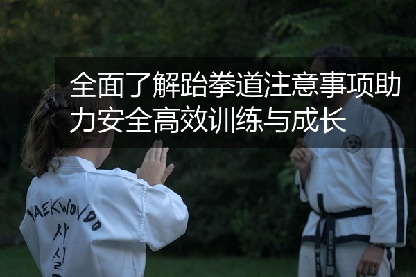 全面了解跆拳道注意事项助力安全高效训练与成长